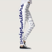 Scriptwriters Publiceren Navy Blue/Grey Leggings (Rechts)