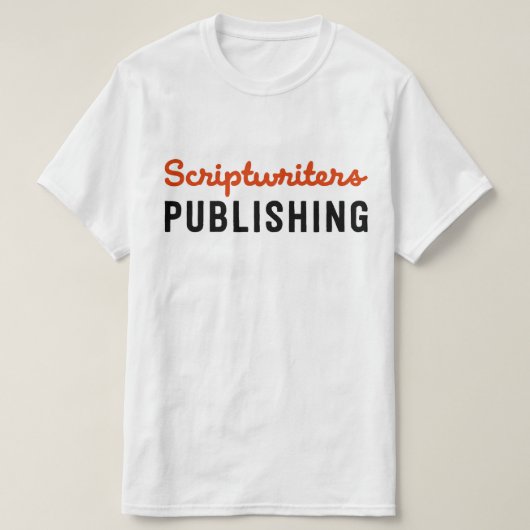 Scriptwriters Publishing Black/Red Tshirt (Design voorkant)