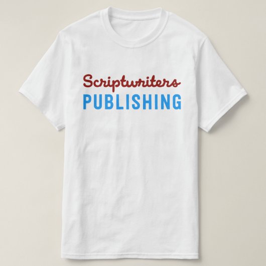 Scriptwriters Publishing Brick/Salt Water Taffy T T-shirt (Design voorkant)