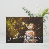 Scripty Dank U fotokaart Bedankkaart (Staand voorkant)