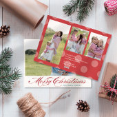 Scripty Prettig Kerstmis Multi Foto Feestdagenkaart