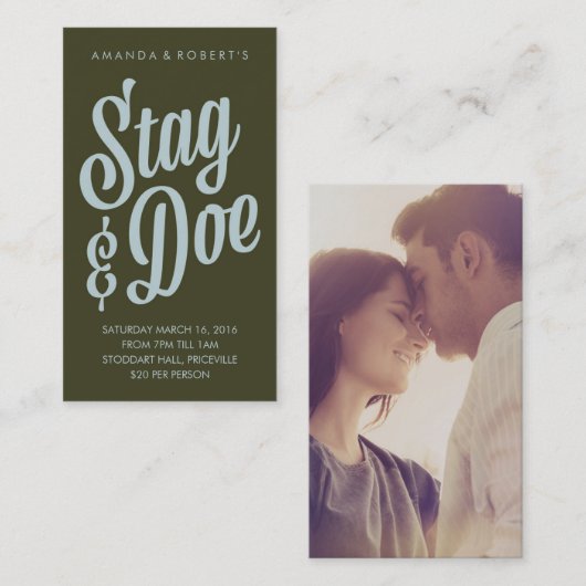 Scripty Stag & Doe Ticket (Voorkant / Achterkant)