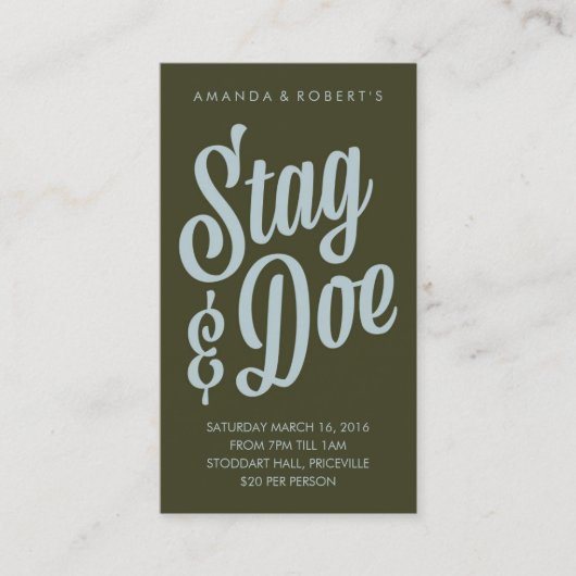 Scripty Stag & Doe Ticket (Voorkant)