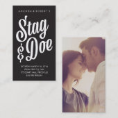 Scripty Stag & Doe Ticket (Voorkant / Achterkant)