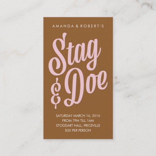 Scripty Stag & Doe Ticket (Voorkant)