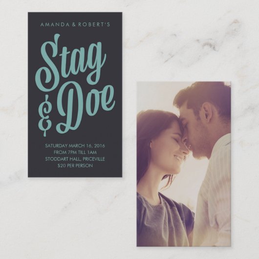 Scripty Stag & Doe Ticket (Voorkant / Achterkant)