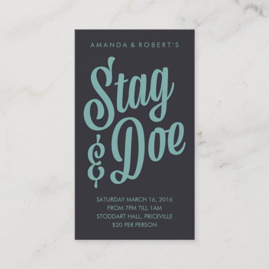 Scripty Stag & Doe Ticket (Voorkant)