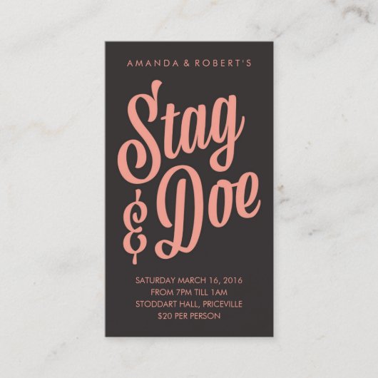 Scripty Stag & Doe Ticket (Voorkant)