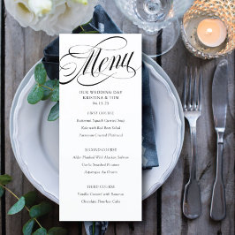 Scripty Trouwdag Menu