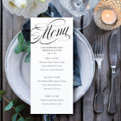 Scripty Trouwdag Menu