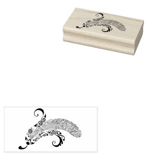 Scroll Banaan Art Stempel (Gestempeld)