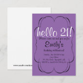 Scroll Birthday Kaart (Voorkant / Achterkant)