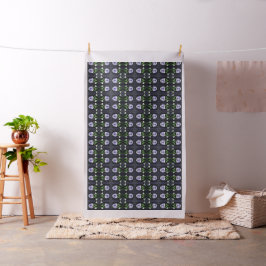 Scroll & Blue Flower 56" gekamde katoenen stof