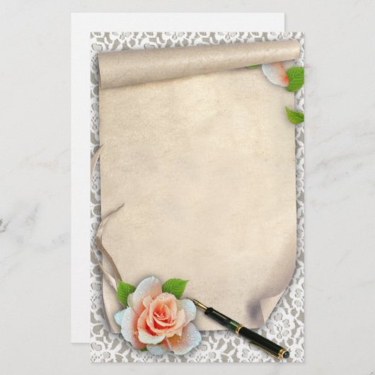 Scroll Briefpapier (Voorkant / Achterkant)