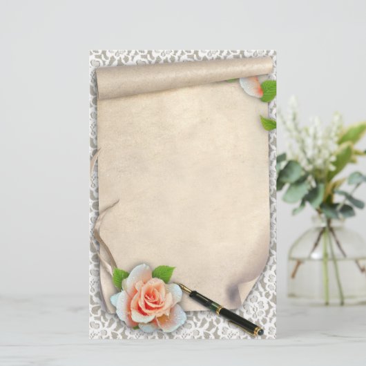 Scroll Briefpapier (Staand voorkant)