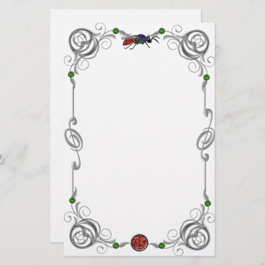 Scroll Cuckoo Wasp Briefpapier (Voorkant / Achterkant)