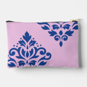 Scroll Damask Art I Blauw op Roze Etui (Achterkant)