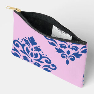 Scroll Damask Art I Blauw op Roze Etui