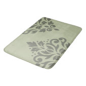 Scroll Damask Art I Do op LT Green Badmat (Gekanteld)