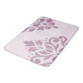 Scroll Damask Art I Mauve op Roze Badmat (Gekanteld)