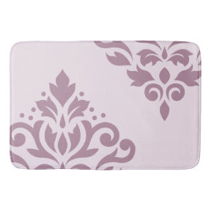 Scroll Damask Art I Mauve op Roze Badmat