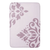 Scroll Damask Art I Mauve op Roze Badmat (Voorkant Verticaal)