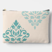 Scroll Damask Art I Teals op Cream Etui (Voorkant)