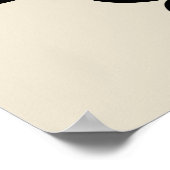 Scroll Damask Art I Zwart Grijs Crème Poster (Hoek)