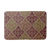 Scroll Damask Big PTN Reds Sinaasappel Gold Taupe Badmat (Voorkant)