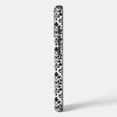 Scroll Damask Black op White Pattern Case-Mate iPhone Case (Achterkant / Links)