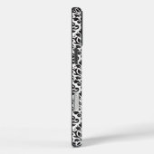 Scroll Damask Black op White Pattern Case-Mate iPhone Case (Achterkant / Rechts)