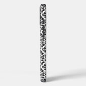 Scroll Damask Black op White Pattern Case-Mate iPhone Case (Achterkant / Links)