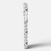 Scroll Damask Grote Patroon Zwart Grijs Wit Case-Mate iPhone Case (Achterkant / Links)