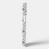 Scroll Damask Grote Patroon Zwart Grijs Wit Case-Mate iPhone Case (Achterkant / Rechts)