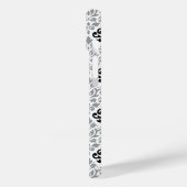 Scroll Damask Grote Patroon Zwart Grijs Wit Case-Mate iPhone Case (Achterkant / Links)