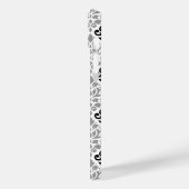 Scroll Damask Grote Patroon Zwart Grijs Wit Case-Mate iPhone Case (Achterkant / Links)