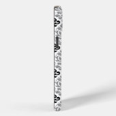 Scroll Damask Grote Patroon Zwart Grijs Wit Case-Mate iPhone Case (Achterkant / Rechts)