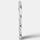 Scroll Damask Grote Patroon Zwart Grijs Wit Case-Mate iPhone Case (Achterkant / Links)