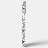 Scroll Damask Grote Patroon Zwart Grijs Wit Case-Mate iPhone Case (Achterkant / Rechts)