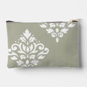 Scroll Damask Kunst I Wit op Groen Etui (Achterkant)