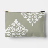 Scroll Damask Kunst I Wit op Groen Etui (Voorkant)