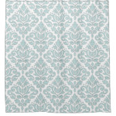 Scroll Damask Lg Ptn Grey Line Duck Eg Blue Wt Douchegordijn (Voorkant)