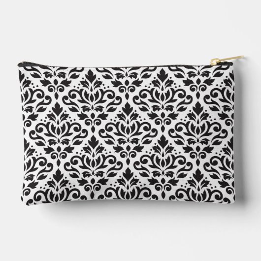 Scroll Damask Pattern BW (gepersonaliseerd) Etui (Achterkant)