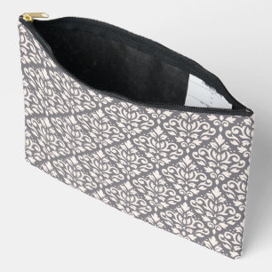 Scroll Damask Pattern Cream op Grijs Etui