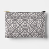 Scroll Damask Pattern Cream op Grijs Etui (Voorkant)
