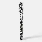 Scroll Damask Wit op Zwart Groot Patroon Case-Mate iPhone Case (Achterkant / Links)