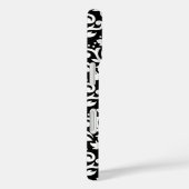 Scroll Damask Wit op Zwart Groot Patroon Case-Mate iPhone Case (Achterkant / Rechts)