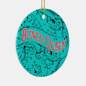  Scroll Design Bunco Queen Keramisch Ornament (Rechts)