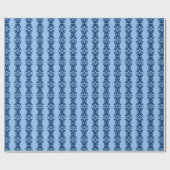 Scroll Dot in Blue Indigo Cadeaupapier (Vlak)