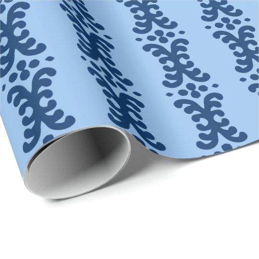 Scroll Dot in Blue Indigo Cadeaupapier (Rol Hoek)